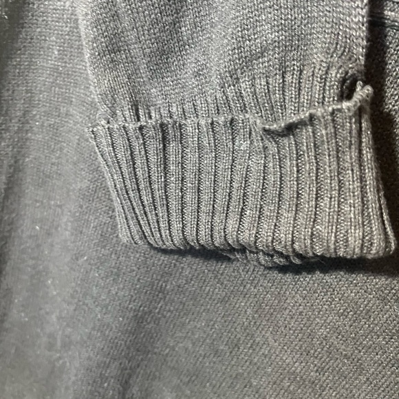 Style & Co Gray Grey Sweater Dress Buttons Accent Size M - Picture 9 of 9